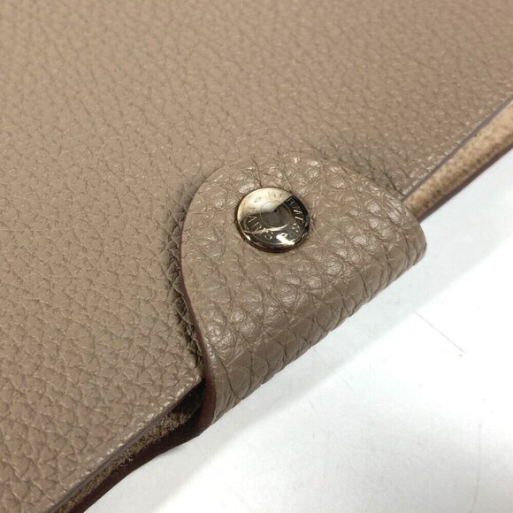 HERMES Notebook cover Yuris PM stationery Taurillon Clemence Etoupe gray - Picture 10 of 16